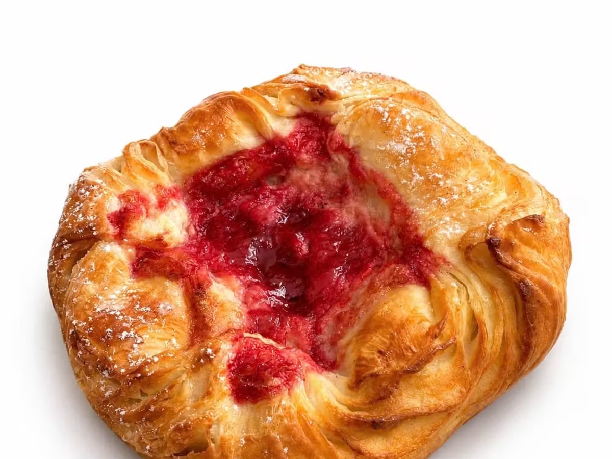 Bánh Danish mâm xôi và ricotta